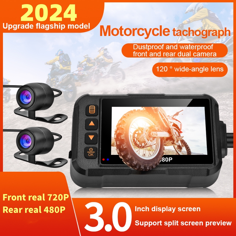 3 Inch Motorcycle Dashcam Wate - Cycling Loop incelemesi ve fiyatı