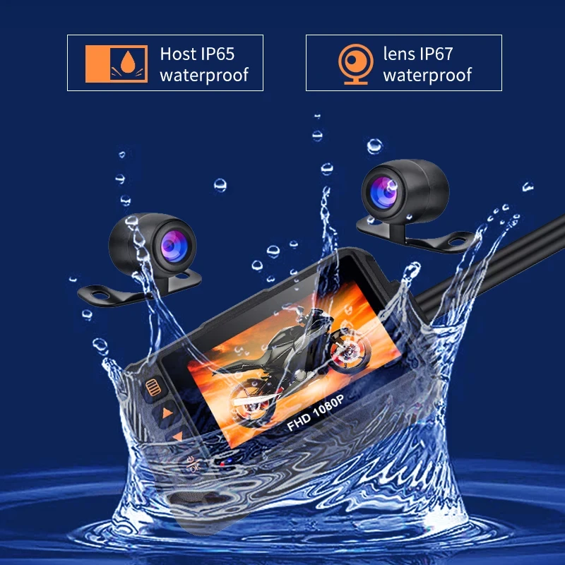 3 Inch Motorcycle Dashcam Wate - Cycling Loop incelemesi ve fiyatı
