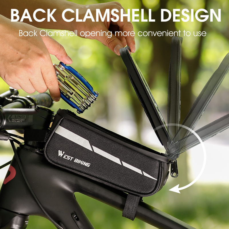 WEST BIKING Bicycle Top Tube B - Cycling Commuter Backpack Waterproof incelemesi ve fiyatı