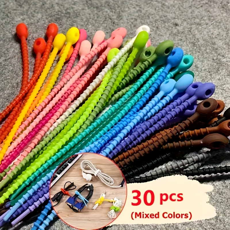 Silicone Cable Ties, 30PCS Reu - Cable Lock Flexible incelemesi ve fiyatı