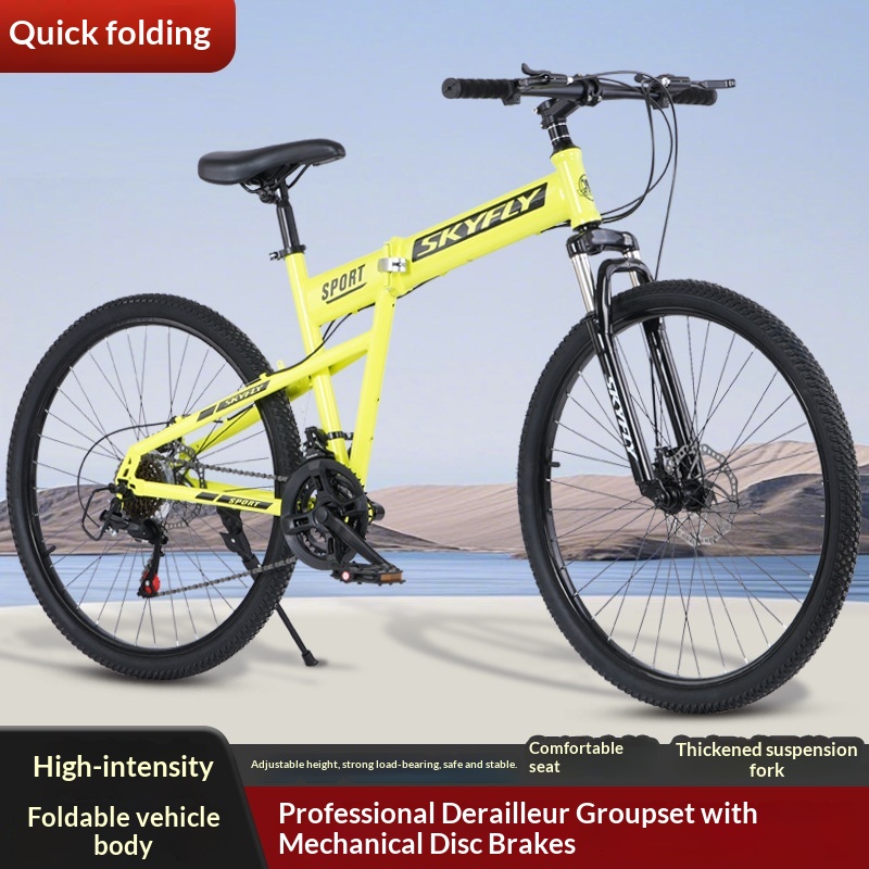 Folding Mountain Bike Portable - Cycling Commute Speed incelemesi ve fiyatı