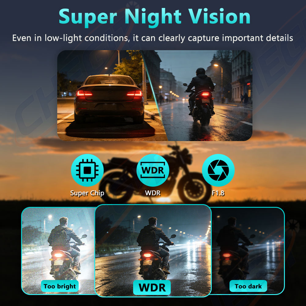 New 2K HD Motorcycle DVR Water - Cycling Loop incelemesi ve fiyatı
