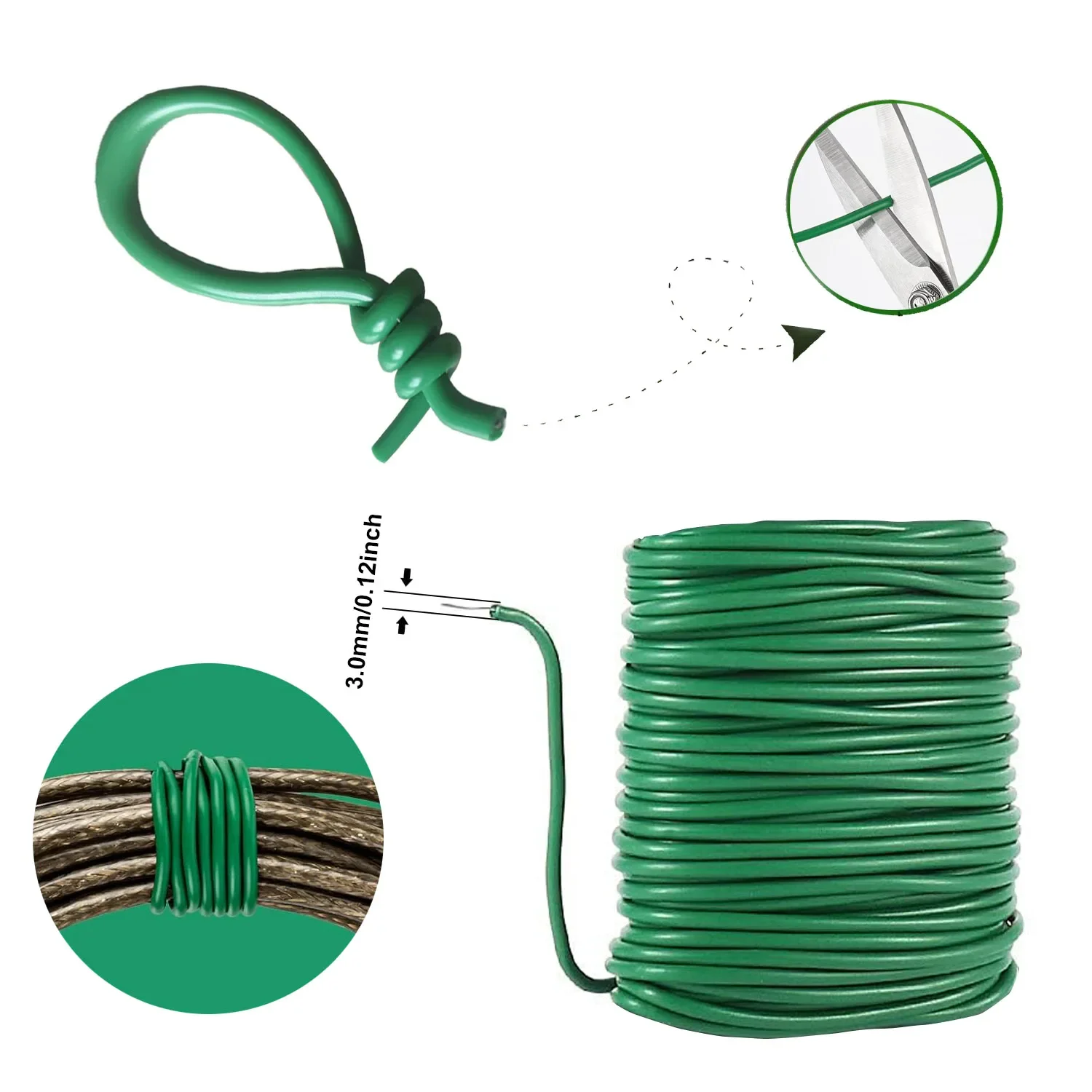 5/8/10m Reusable Plant Support - Cable Lock Flexible incelemesi ve fiyatı