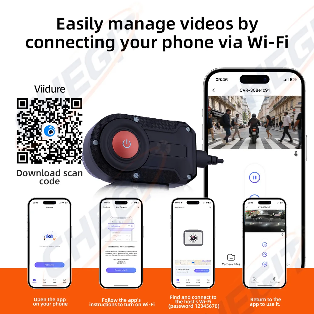 New 2K HD Motorcycle DVR WiFi  - Cycling Loop incelemesi ve fiyatı