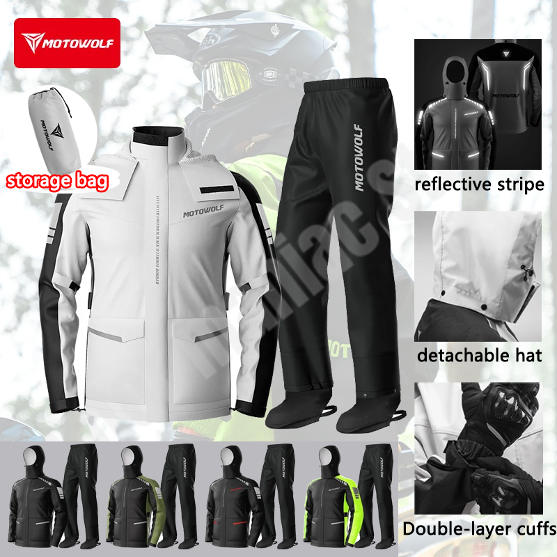 Motorcycle Reflective Raincoat - Cycling Commute Rain incelemesi ve fiyatı