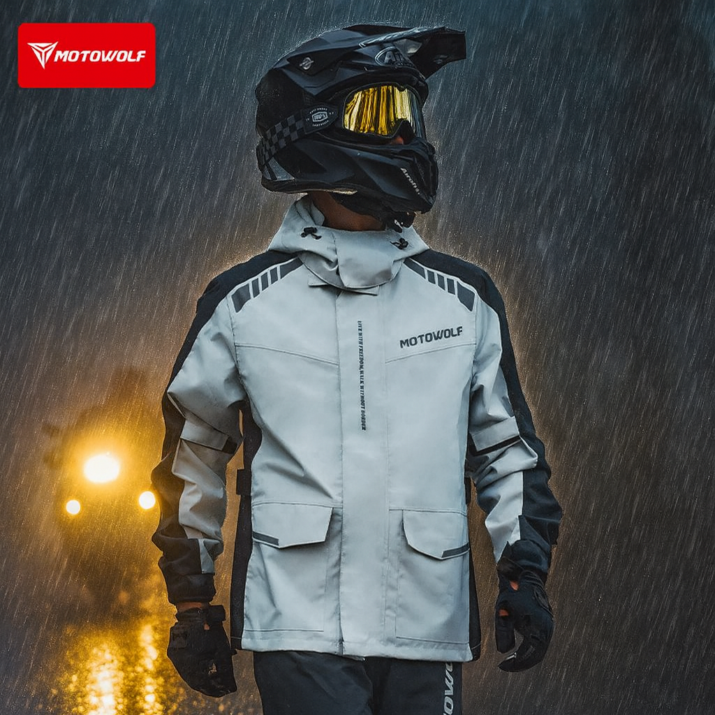 Motorcycle Reflective Raincoat - Cycling Commute Rain incelemesi ve fiyatı