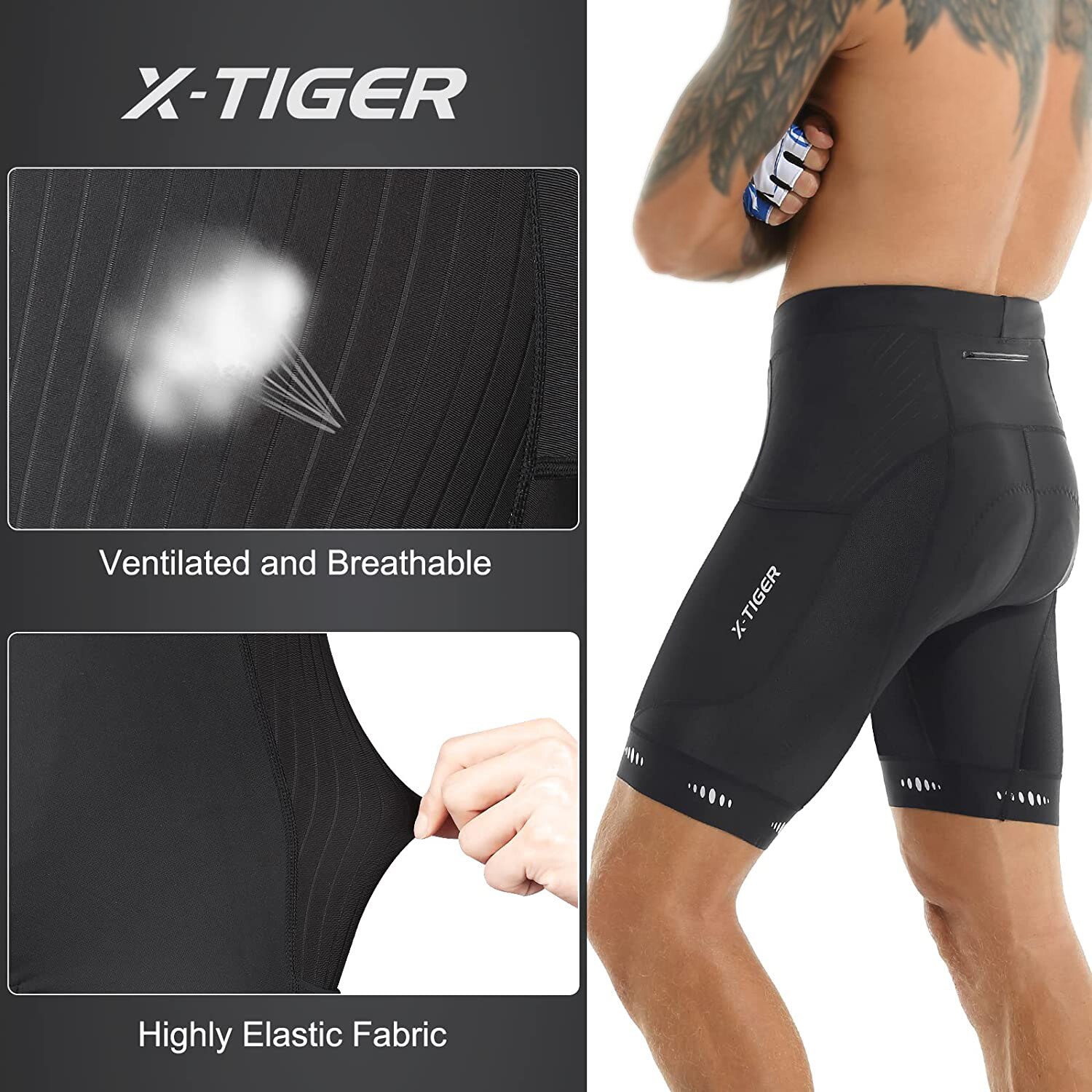 X-TIGER Men Cycling Shorts wit - Cycling Commuter Pants incelemesi ve fiyatı