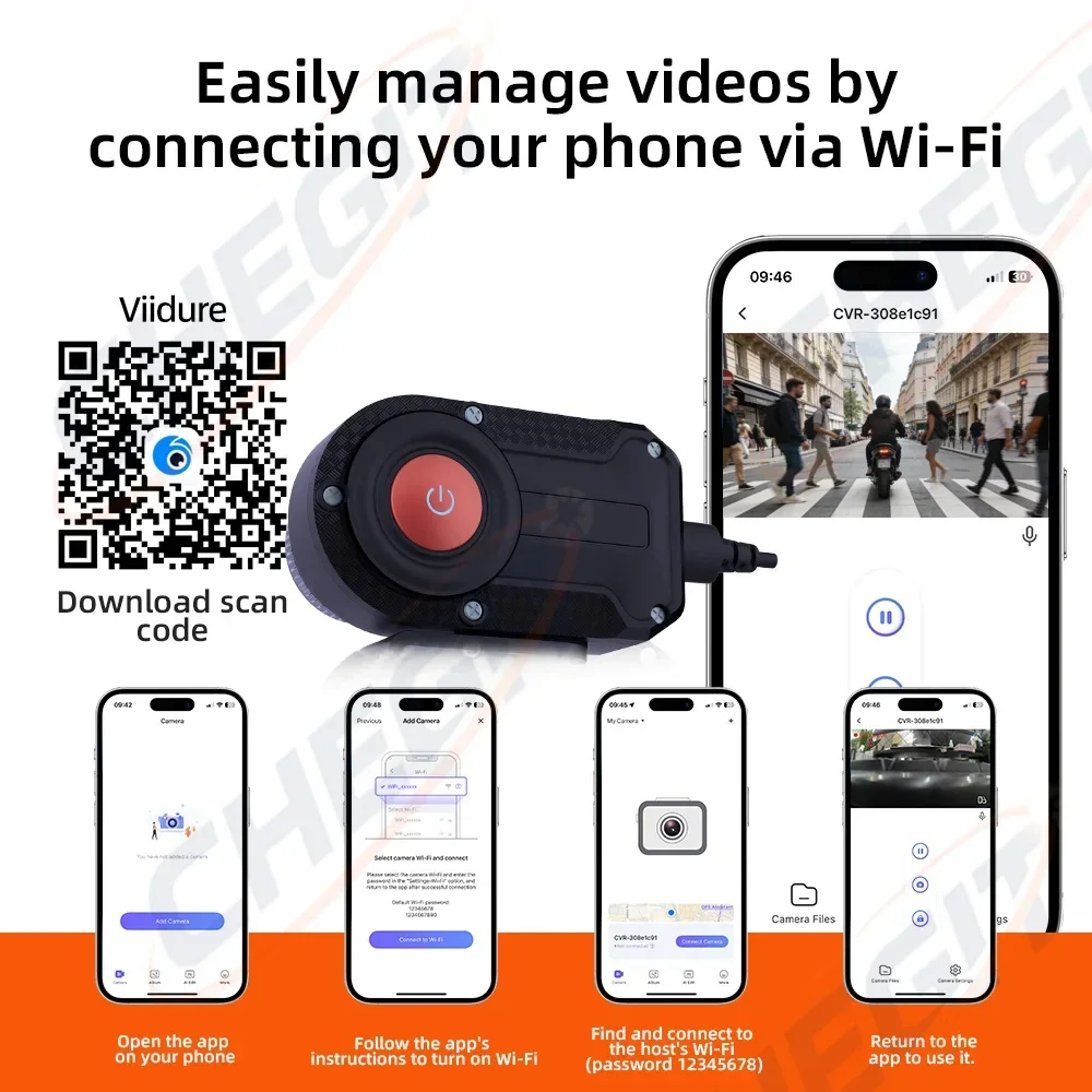 Motorcycle DVR 2K HD WiFi With - Cycling Loop incelemesi ve fiyatı