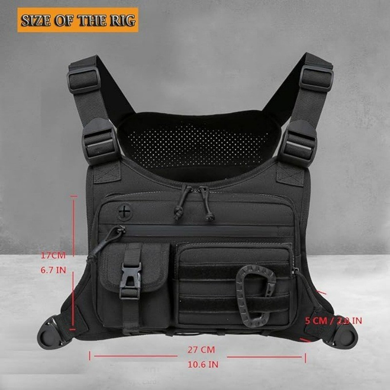 Tactical Chest Bag Men's Vest  - Cycling Commuter Backpack Waterproof incelemesi ve fiyatı