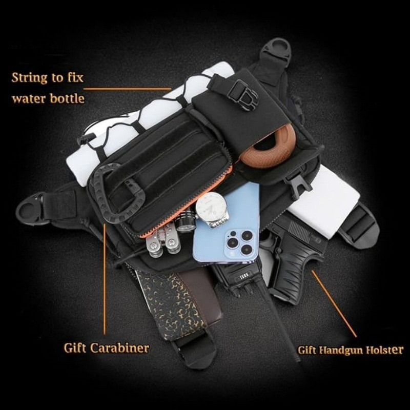 Tactical Chest Bag Men's Vest  - Cycling Commuter Backpack Waterproof incelemesi ve fiyatı