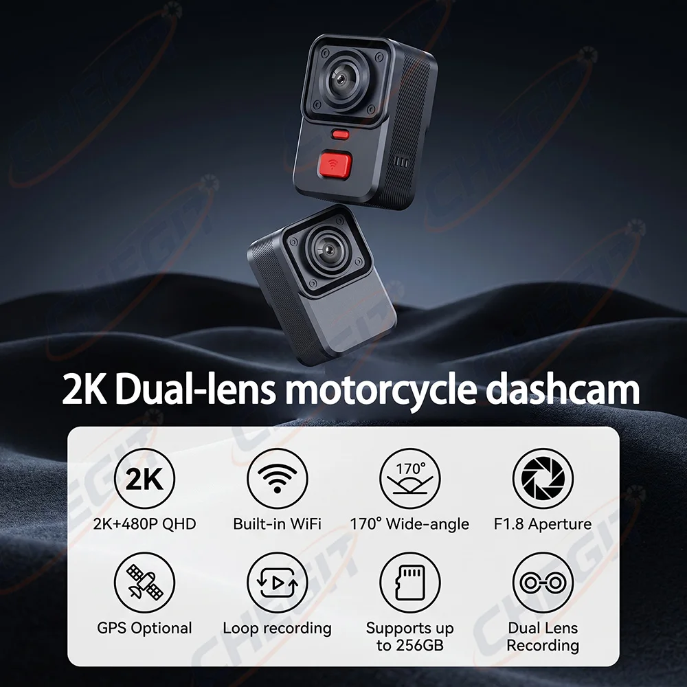 2 Camera Motorcycle DVR 2K HD  - Cycling Loop incelemesi ve fiyatı