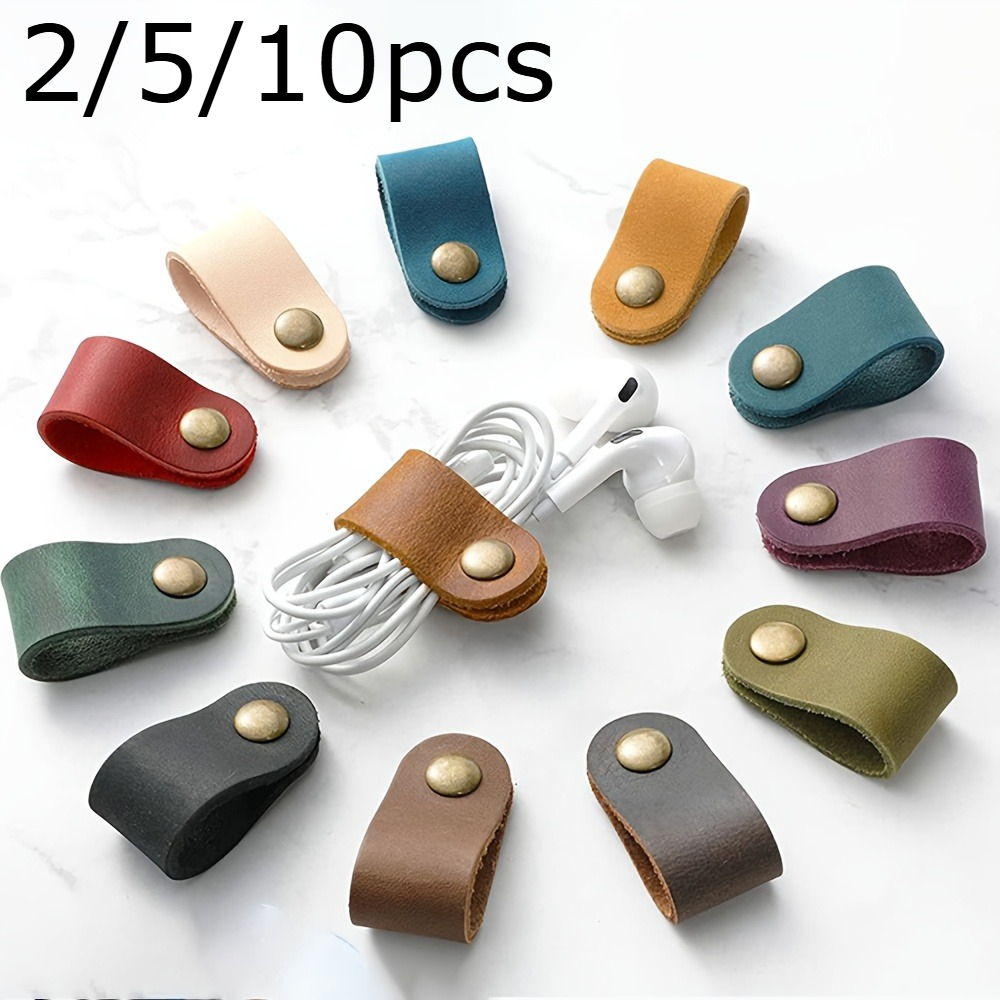 2/5/10pcs random color PU Leat - Cable Lock Flexible incelemesi ve fiyatı