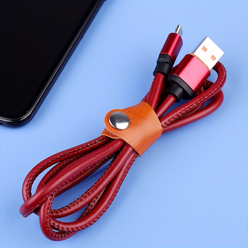 2/5/10pcs random color PU Leat - Cable Lock Flexible incelemesi ve fiyatı