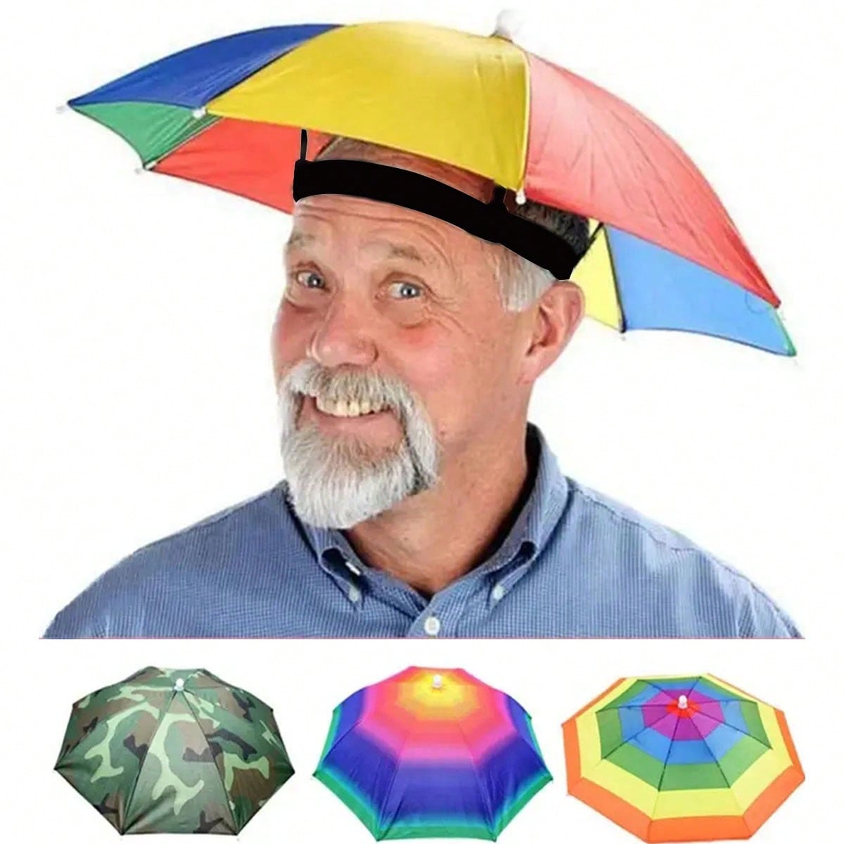 Hands Free Head Wear Umbrella  - Cycling Commute Rain incelemesi ve fiyatı