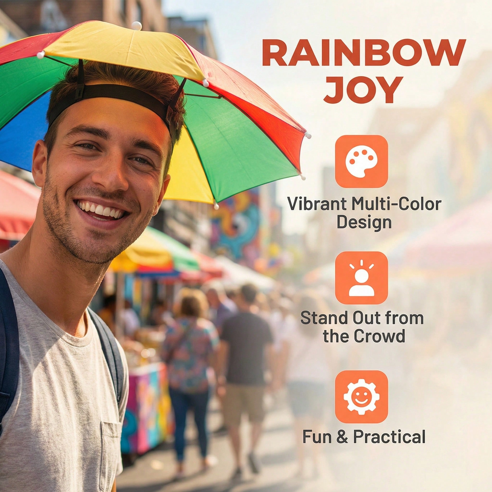 Hands Free Head Wear Umbrella  - Cycling Commute Rain incelemesi ve fiyatı