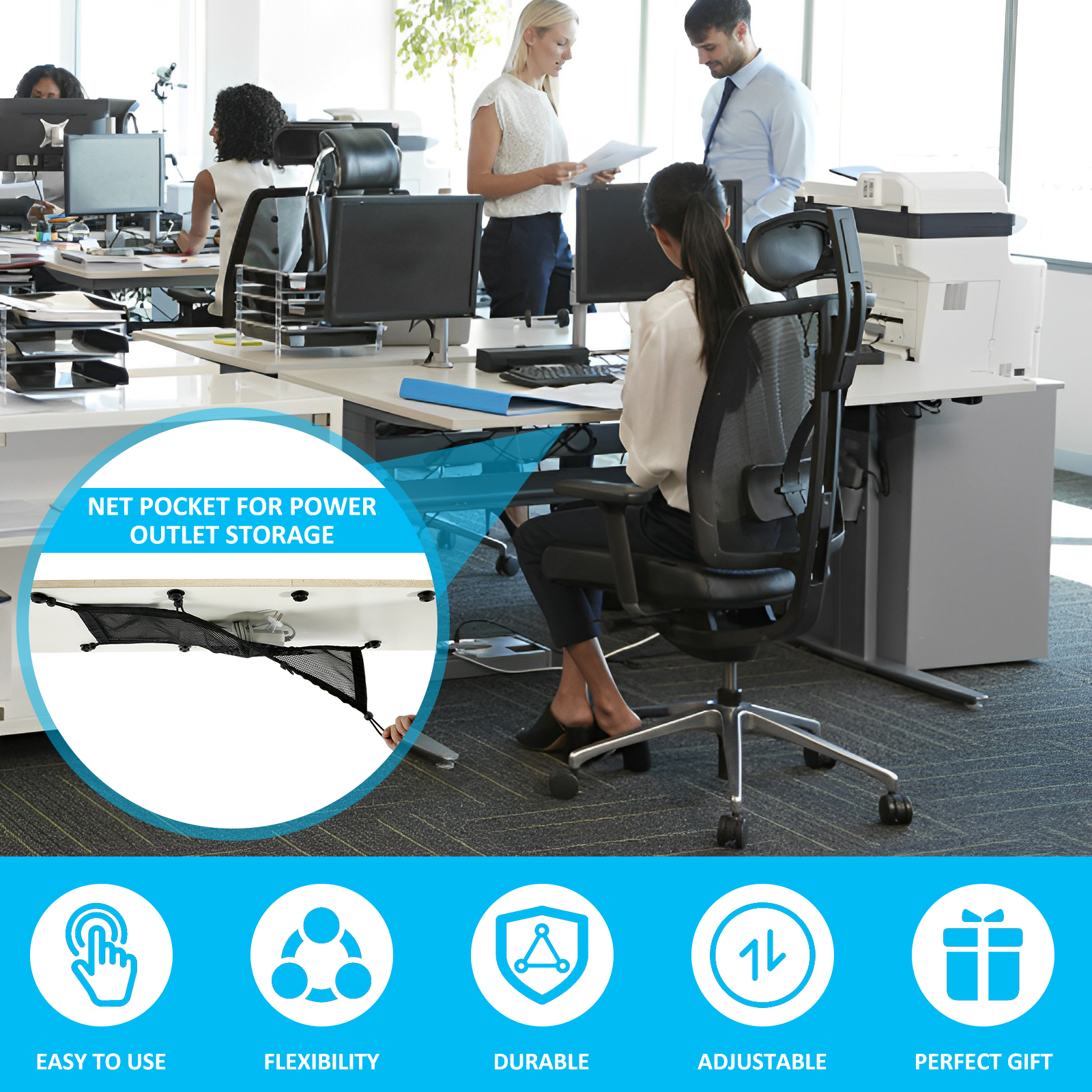 Cable Management Net Large Cap - Cable Lock Flexible incelemesi ve fiyatı