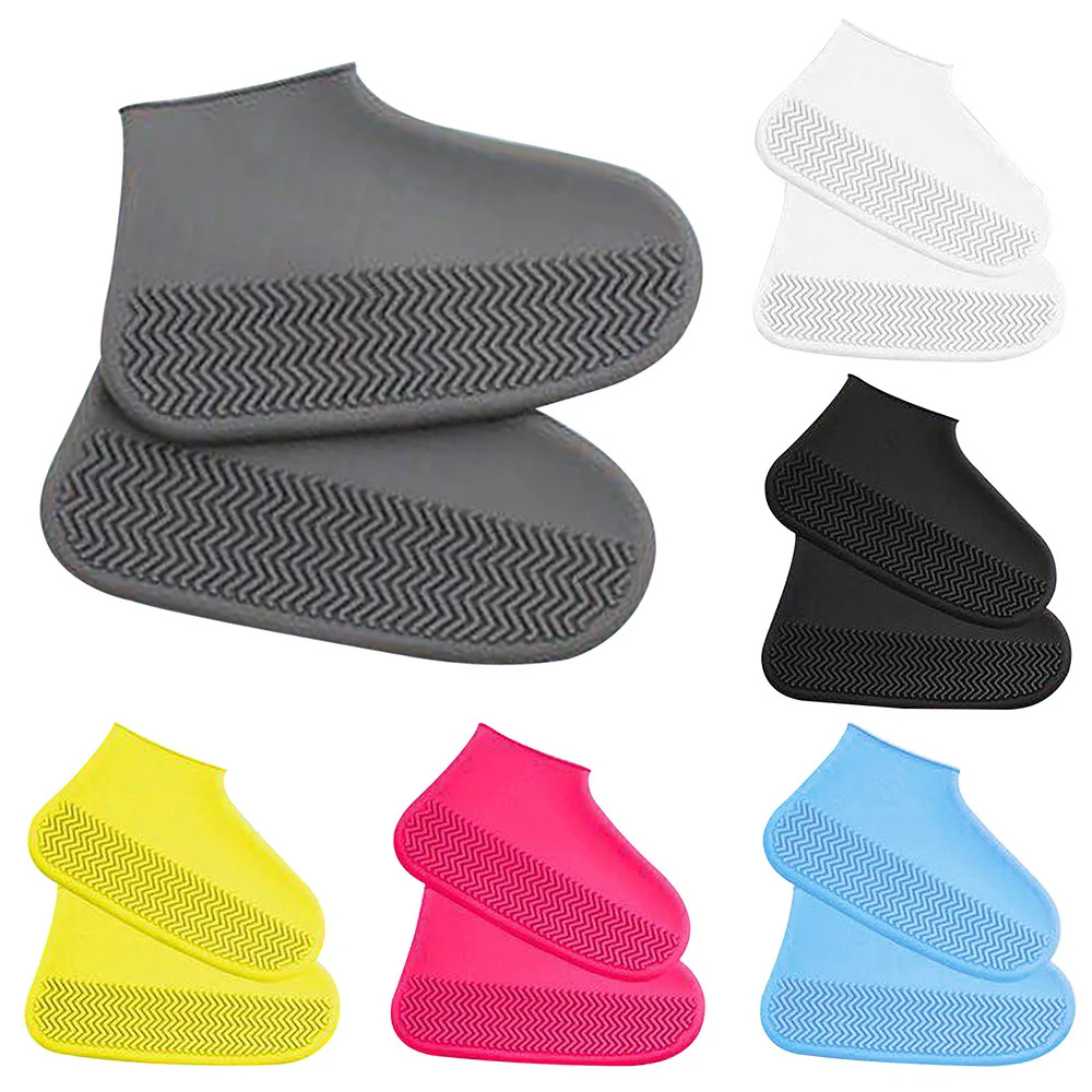 1 Pair Reusable Rubber Rain Bo - Cycling Commute Rain incelemesi ve fiyatı