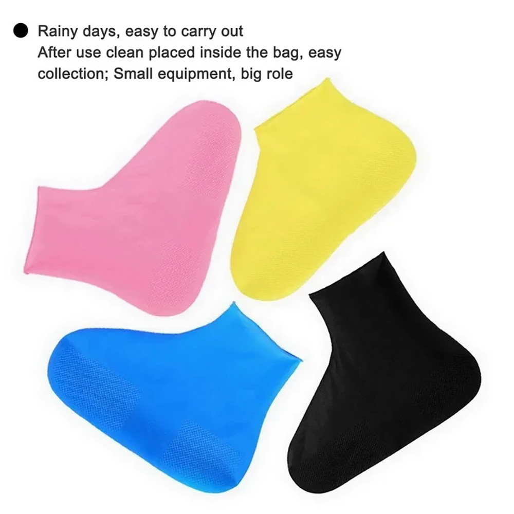 1 Pair Reusable Rubber Rain Bo - Cycling Commute Rain incelemesi ve fiyatı