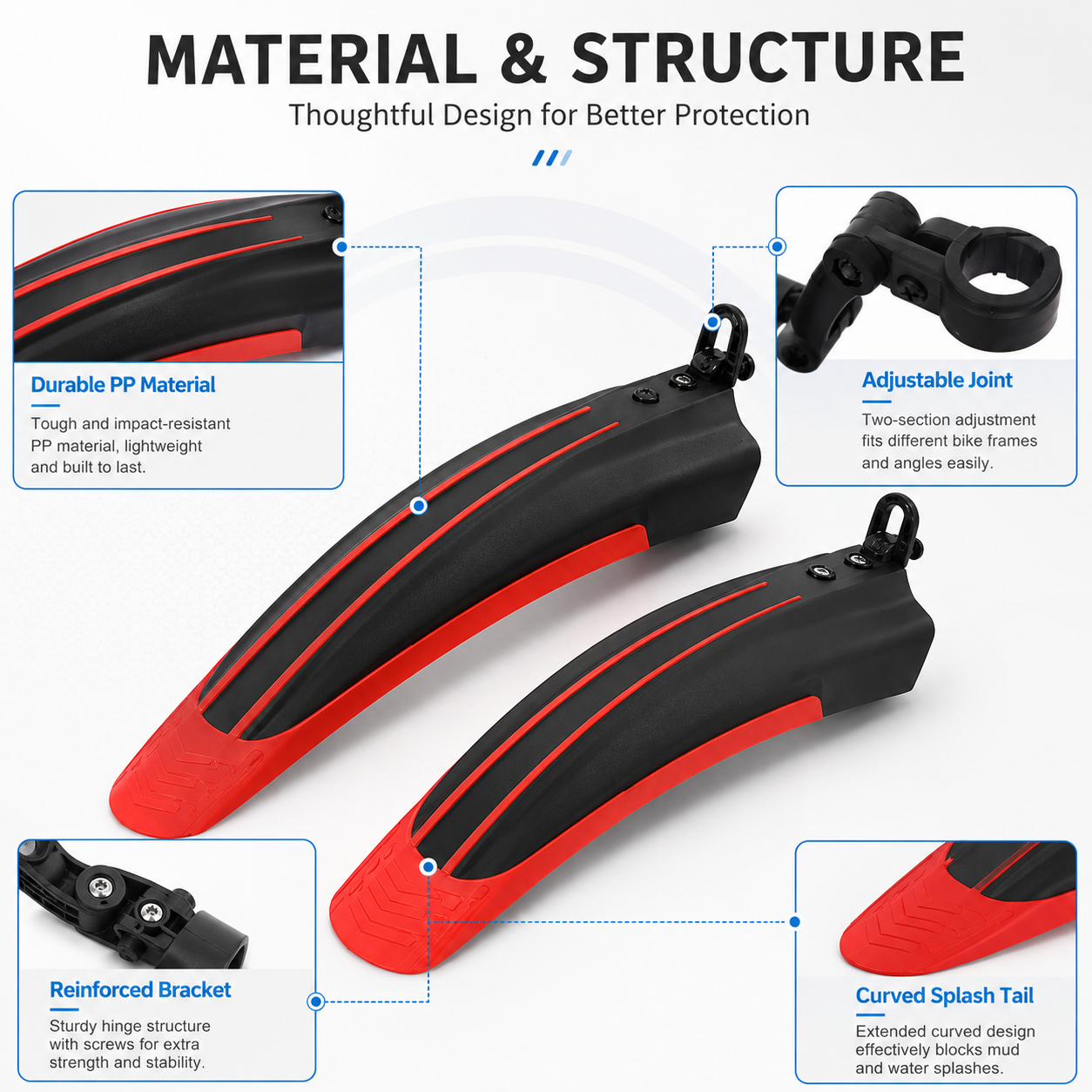 PINMOAP Mtb Road Bike Fender B - Cycling Commute Rain incelemesi ve fiyatı