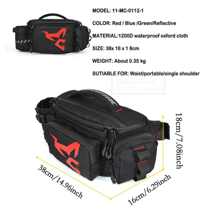 Waterproof Motorcycle Bag Mult - Cycling Commuter Backpack Waterproof incelemesi ve fiyatı