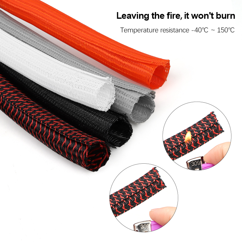 3/5/10m PET Cable Sleeve Self- - Cable Lock Flexible incelemesi ve fiyatı