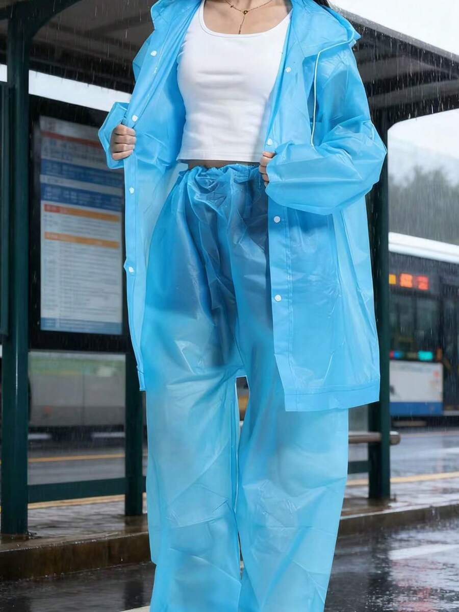 2pcs Unisex full-body rain sui - Cycling Commute Rain incelemesi ve fiyatı